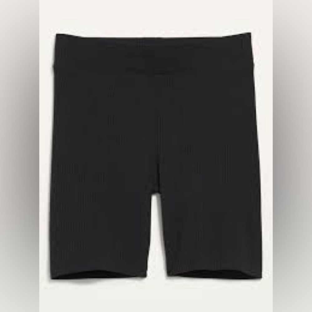 Old Navy Black Ribbed Kids Black Girls Shorts Small 6-7